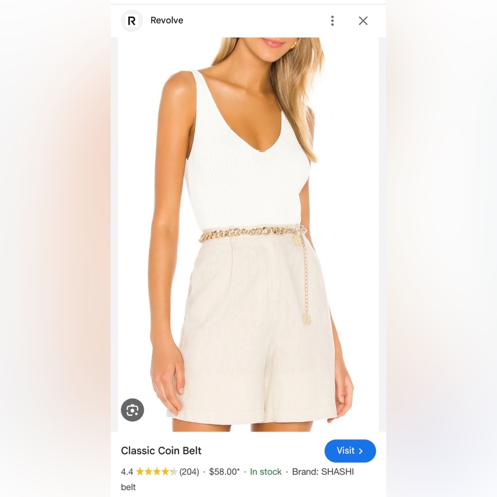 Shashi Classic Coin Belt from Revolve - O/S